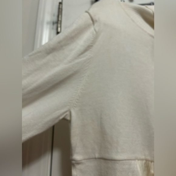 Sonoma Life-style sweater size Large ivory‎ turtleneck button neck & sleeve NWT - Picture 8 of 16